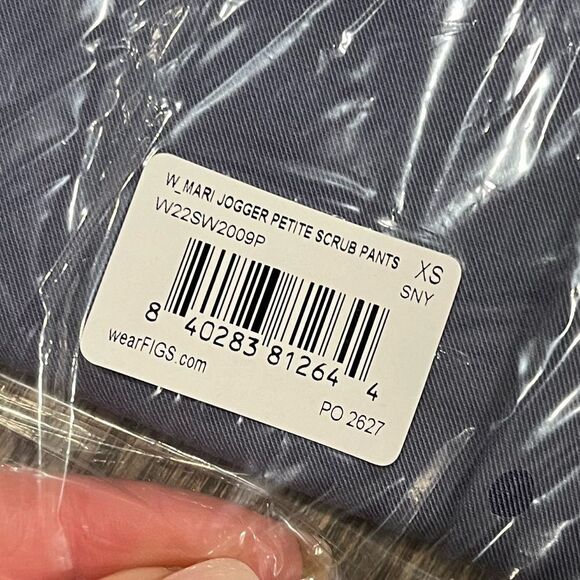 NWT Figs Mari Skinny Jogger Scrub Pants Drawstring Elastic Waistband Blue XS - Picture 2 of 11